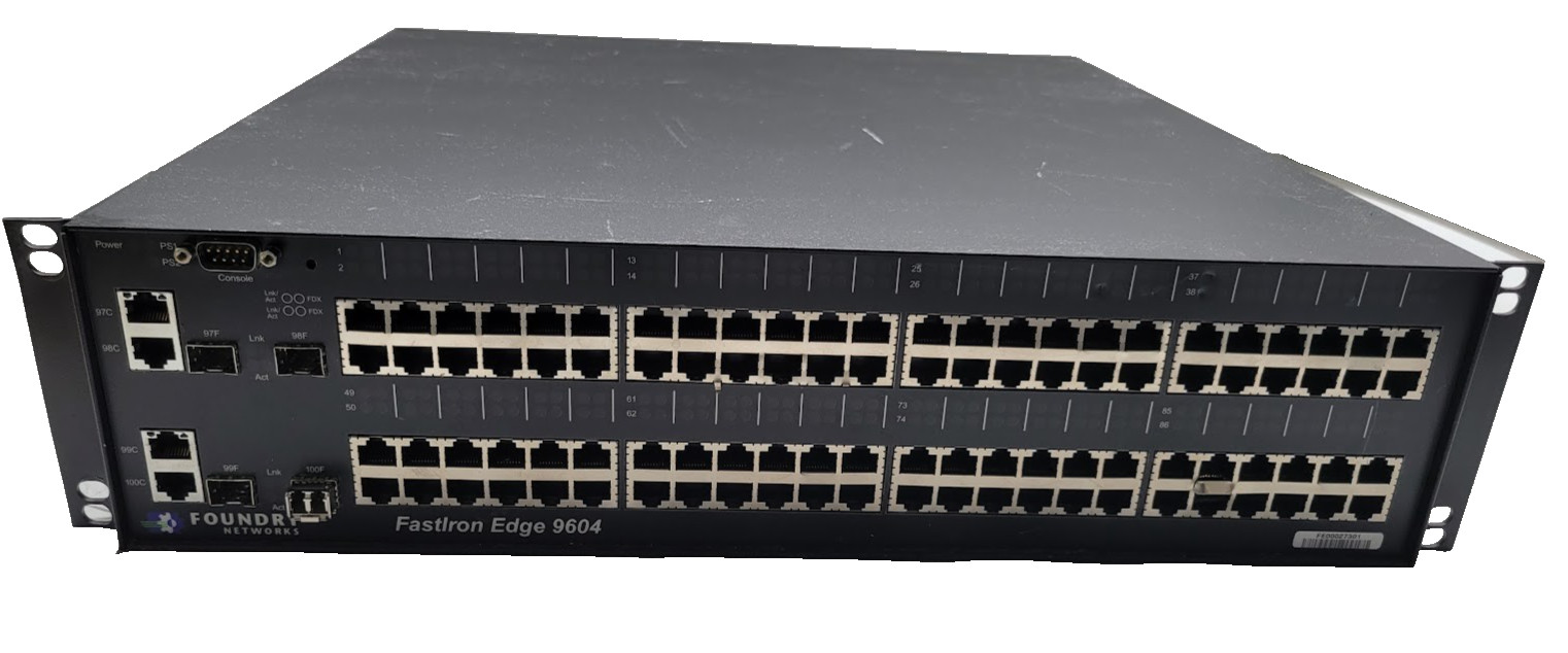 Foundry FastIron Edge Switch 9604 - switch - managed - 96 ports FES9604
