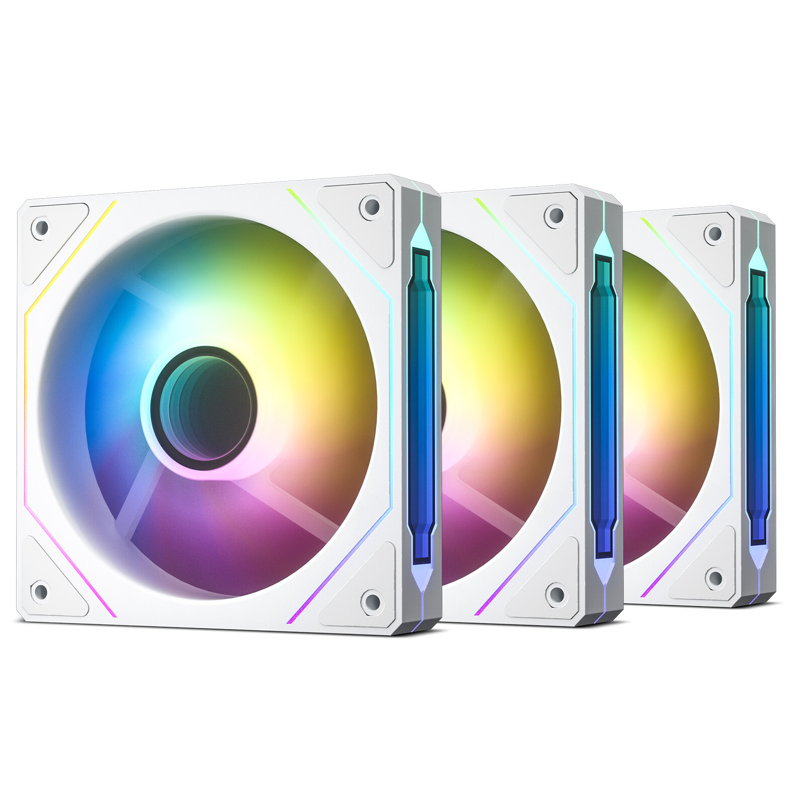 OPEN BOX F120 3 in 1 120 mm Infinite Mirror Design Case PWM Control & ARGB Fans