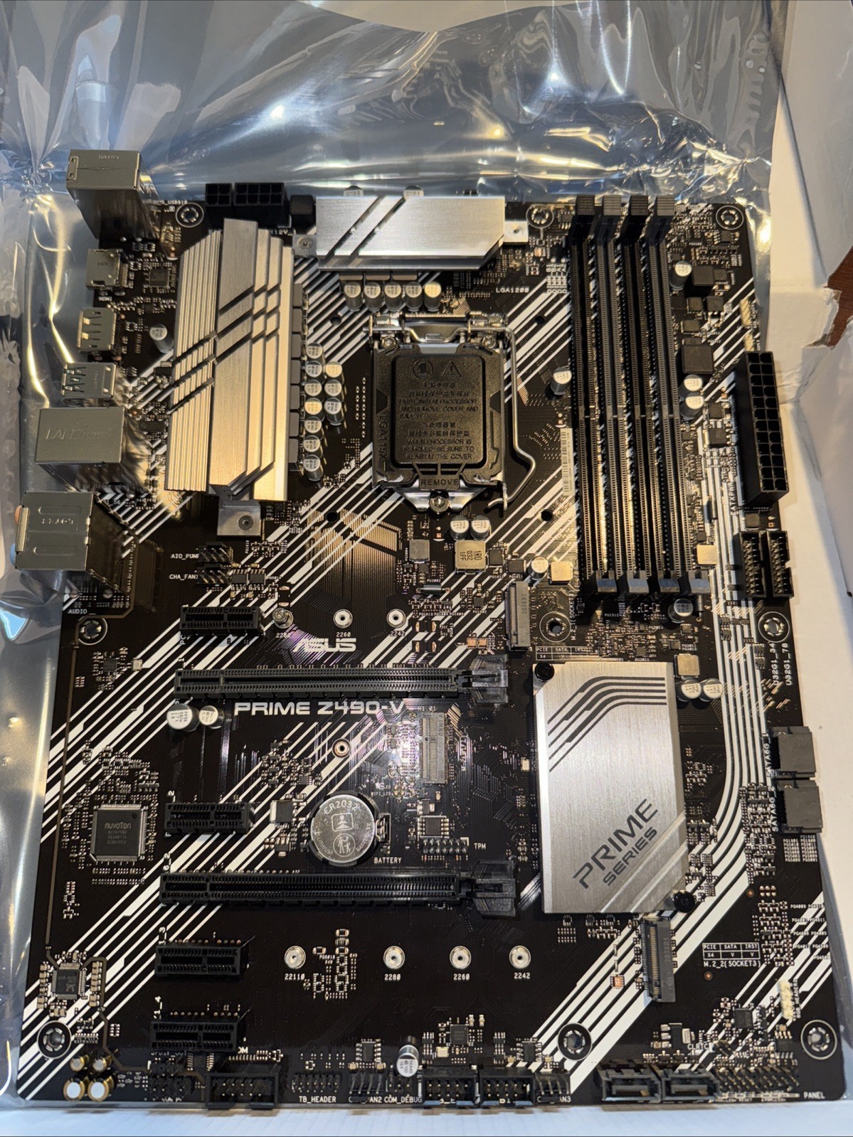 ASUS PRIME Z490-V Motherboard Intel Z490 10th gen DDR4 LGA 1200 ATX w/ IO Shield