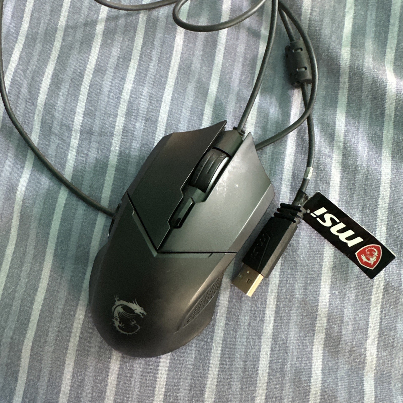 MSI Clutch GM08 4200 DPI Optical Wired Gaming Mouse with Red LED