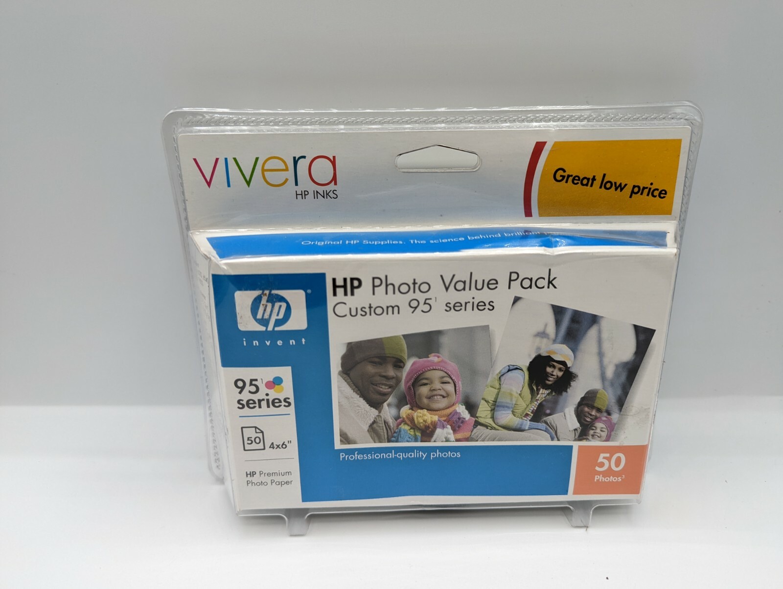 HP Photo Value Pack 95 Tri-Color Custom Ink Cartridge 50 Sheets 4X6 Expired 8/06