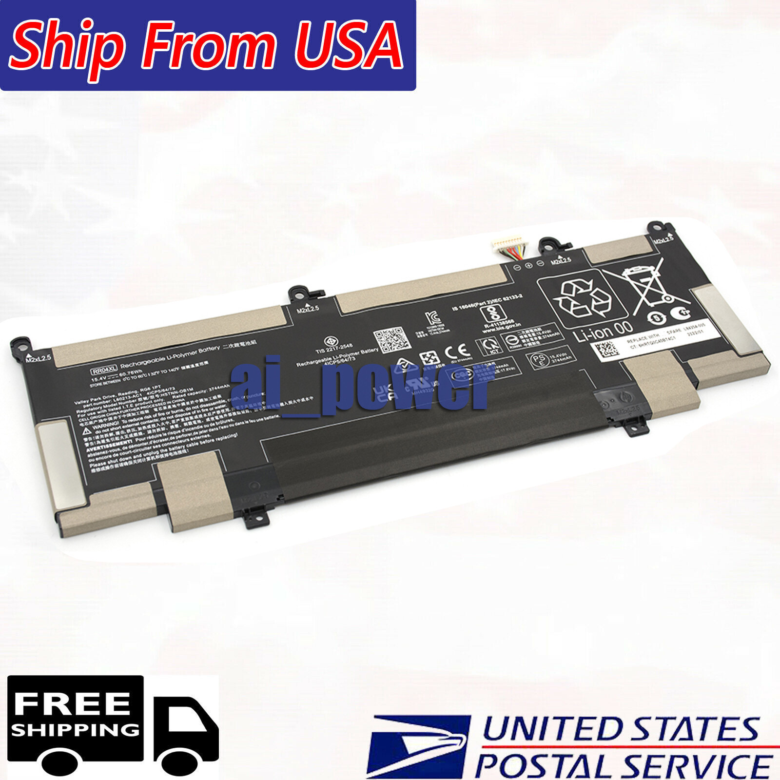 RR04XL RRO4XL New Battery for HP Spectre x360 13-AW L60213-2C1 HSTNN-OB1M 
