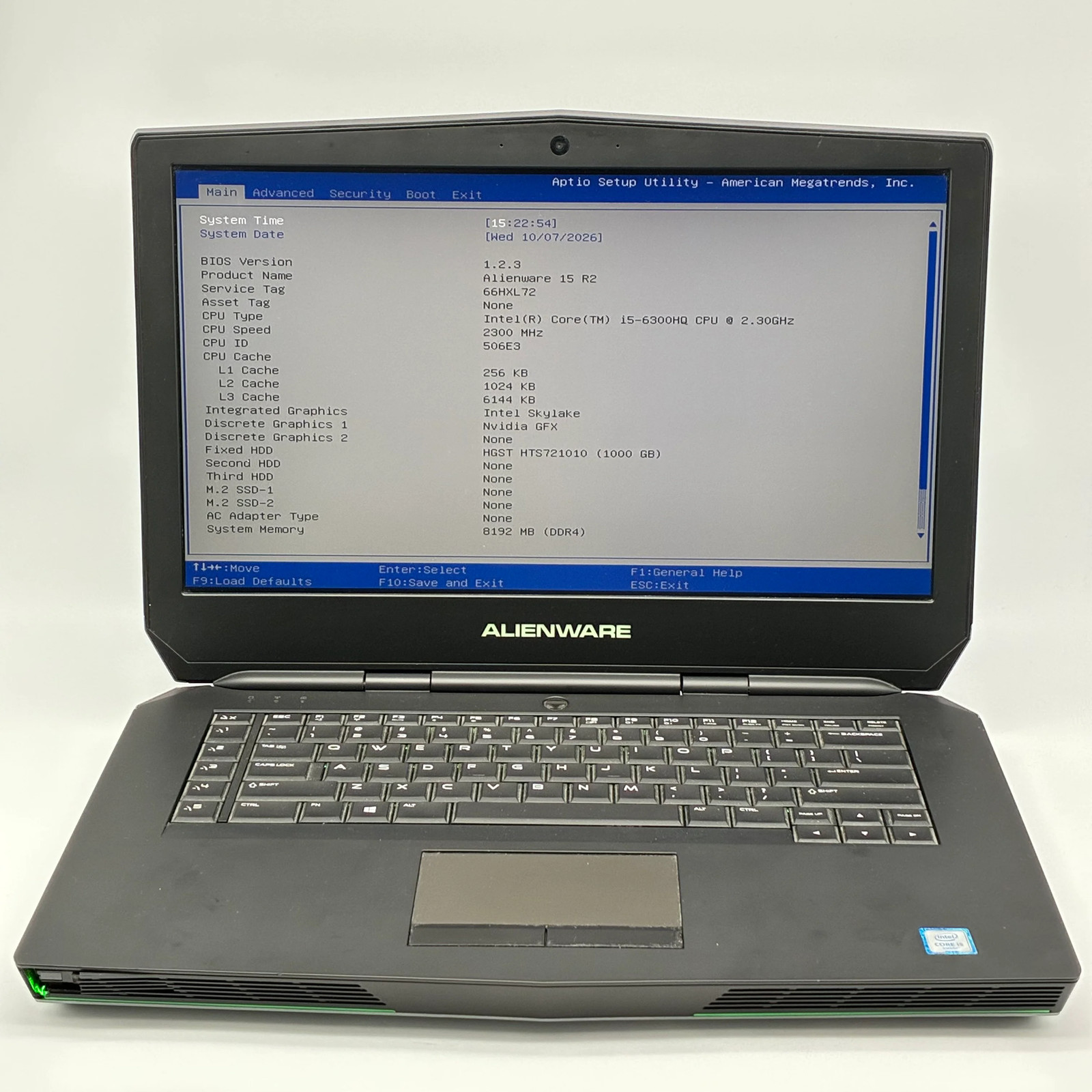 Alienware m15 R2 2019 15" Core i5 8GB 1TB Black Used