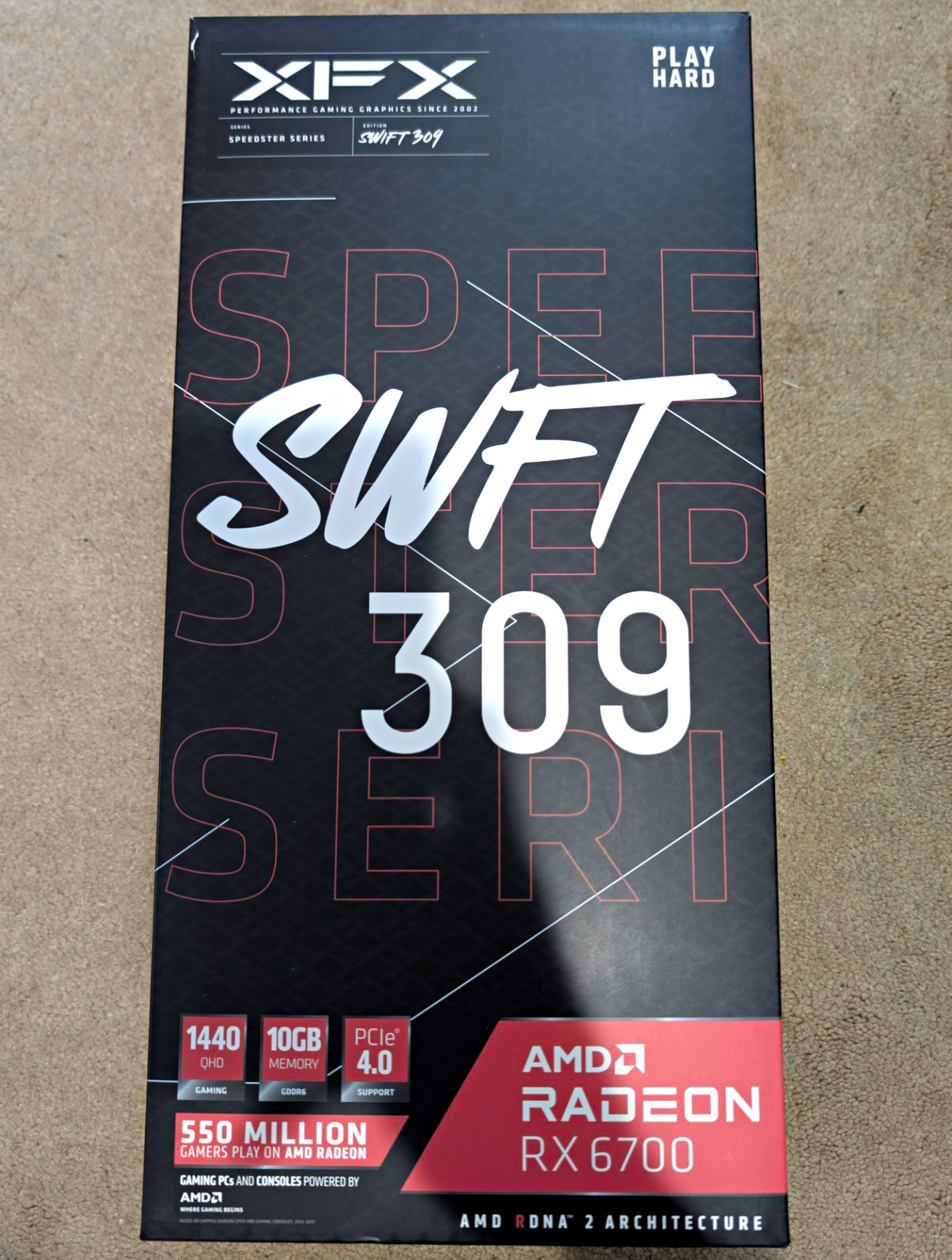 XFX SPEEDSTER SWFT309 AMD Radeon RX 6700 CORE GPU 10GB 160-Bit GDDR6 USED