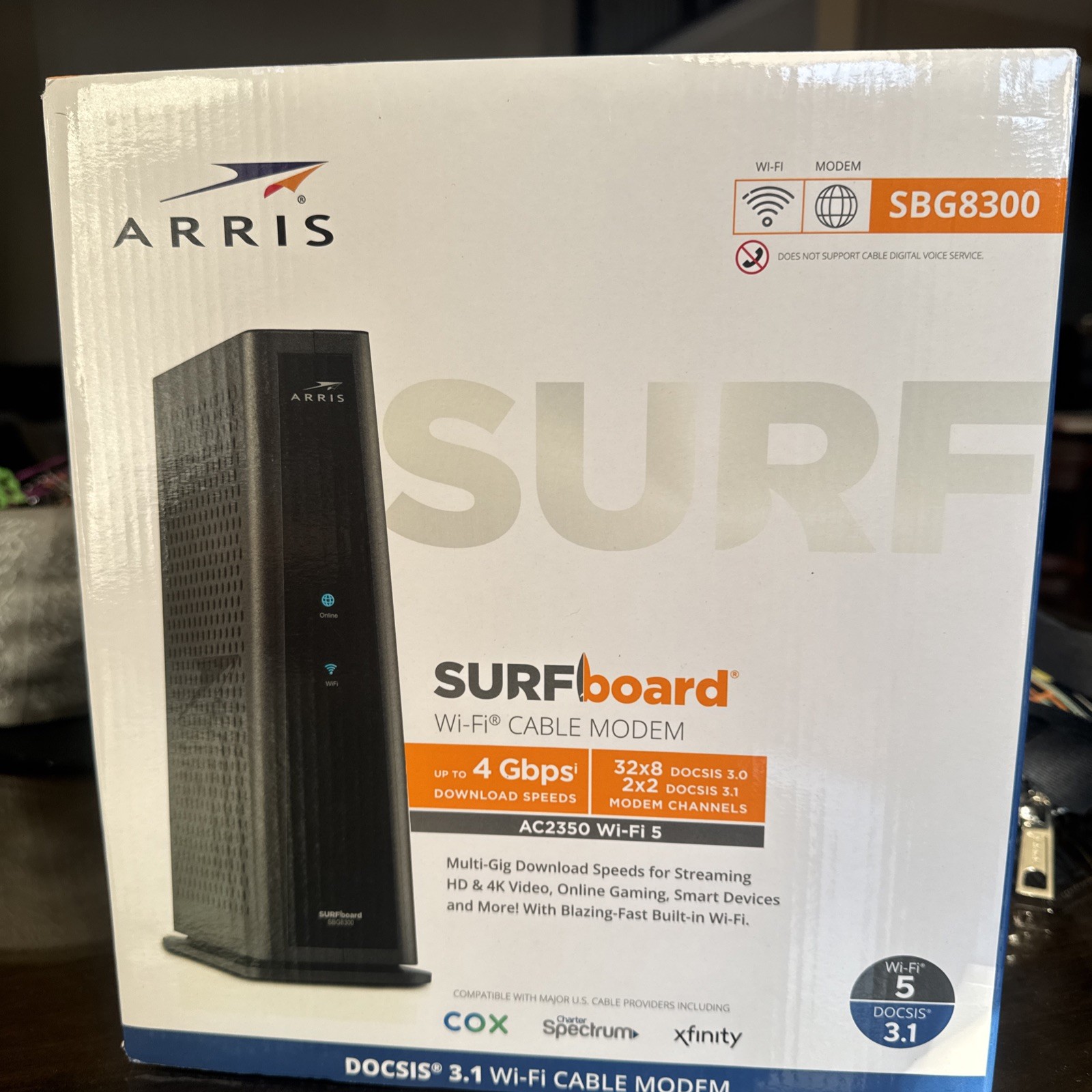ARRIS Surfboard G36 DOCSIS 3.1 Cable Modem WiFi 5 Router AC2350 USED
