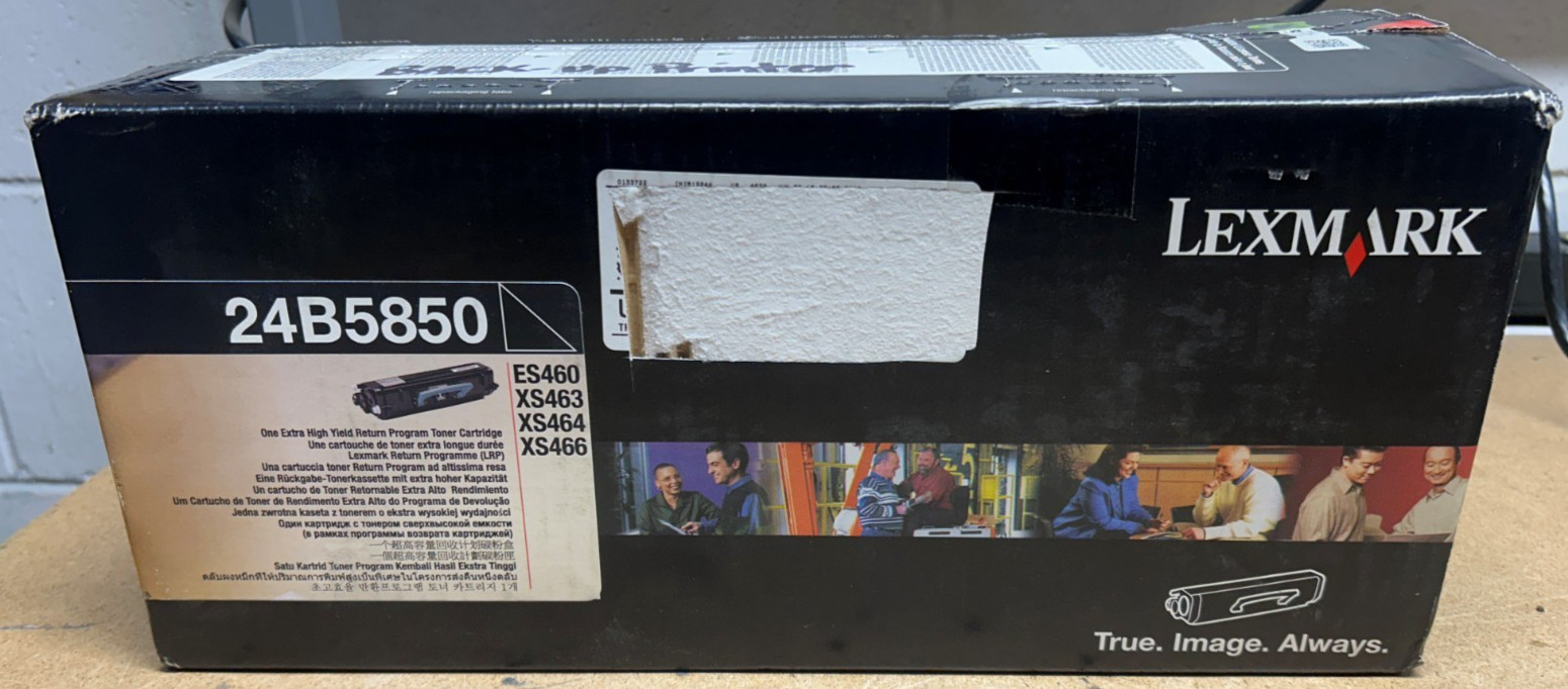 Genuine Lexmark 24B5850 Black Extra High Yield Toner Cartridge for ES560 / XS463