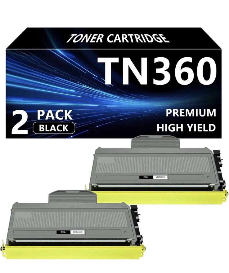 2PK TN-360 TN360 Black Toner Cartridge for Brother TN-360 MFC-7340 DCP-7040 INK