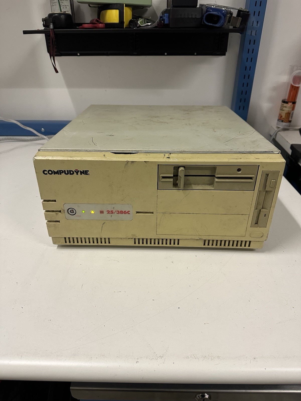 Compudyne Model 25/386C Vintage Retro Gaming Desktop Computer + RAM Powers On