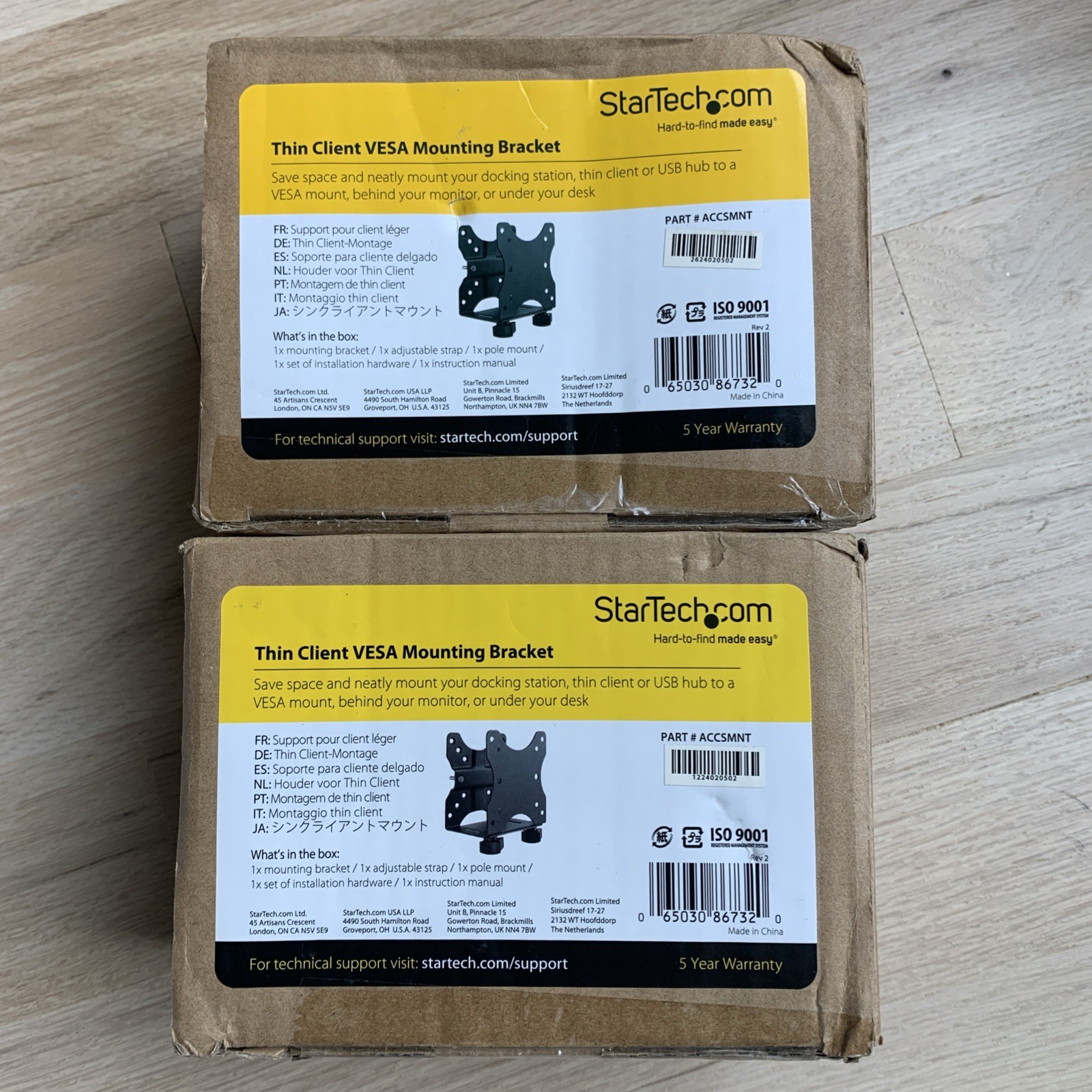 2x StarTech ACCSMNT Thin Client VESA Mounting Bracket For Docking Station New