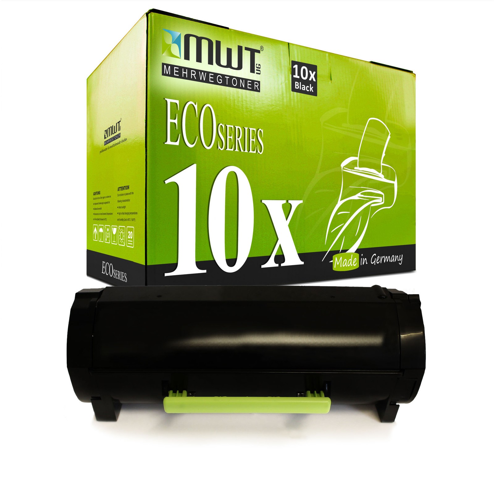 10x MWT ECO Cartridge XXL for Lexmark 51B2H00 MS 617 dn MX 417 de