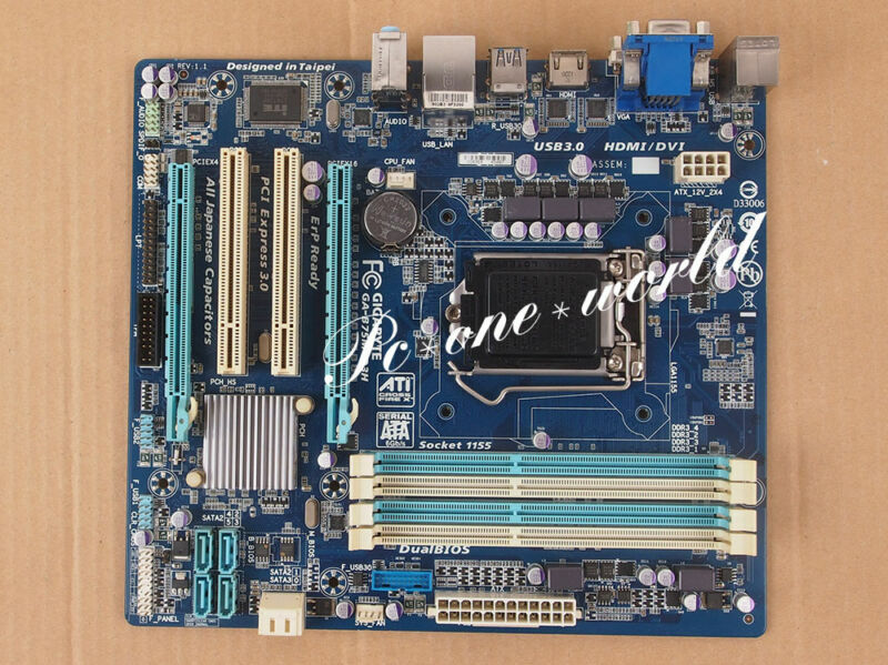 Gigabyte GA-B75M-D3H motherboard Socket 1155 DDR3 Intel B75 Express 100% working