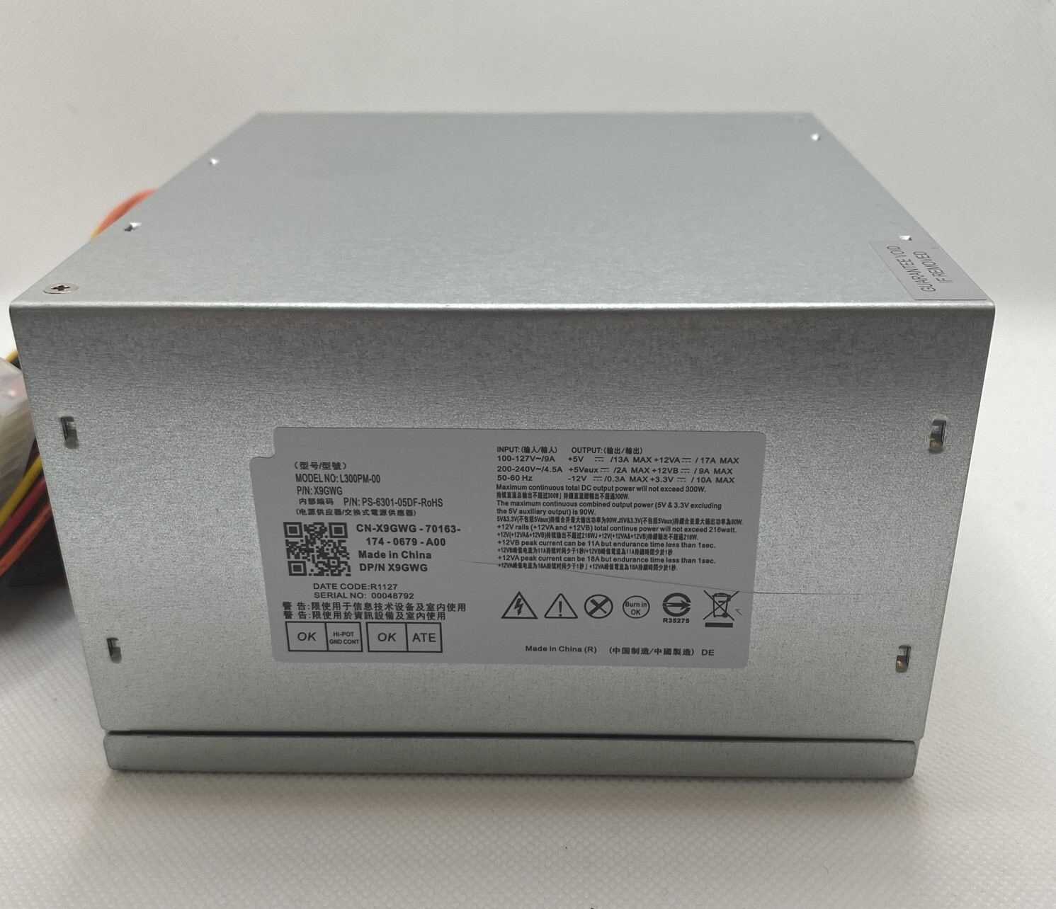 Li-Sun L300PM-00 300W Power Supply Compatible with Dell Optiplex 7010 901... New