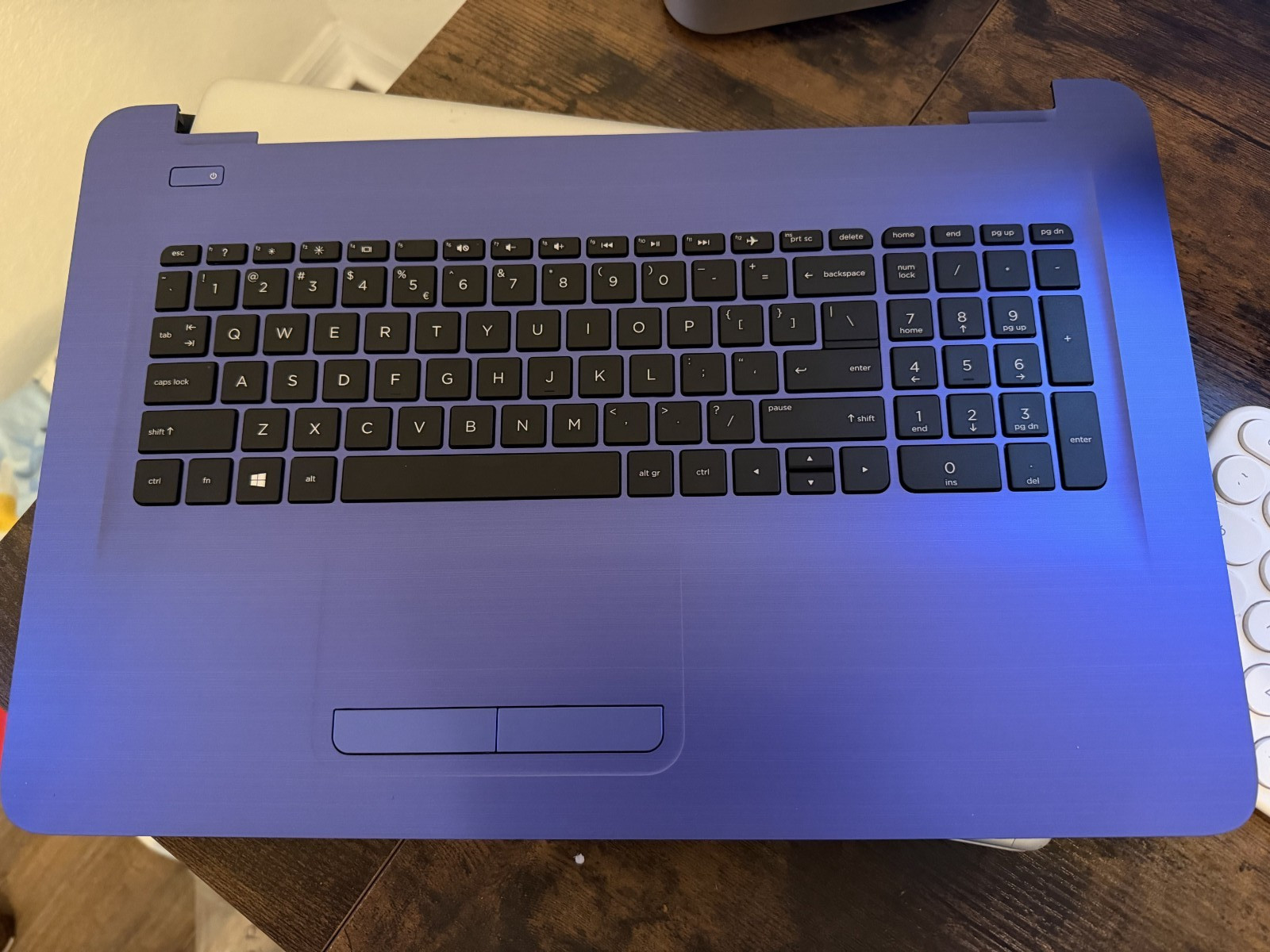 for HP 17X 17Y 17-X Blue Palmrest US Keyboard Touchpad 908057-001 856777-001 1x