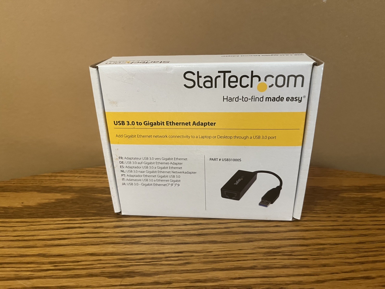 NEW StarTech USB31000SPTB USB 3 To Gigabit Ethernet Adapter. Brand New in Box