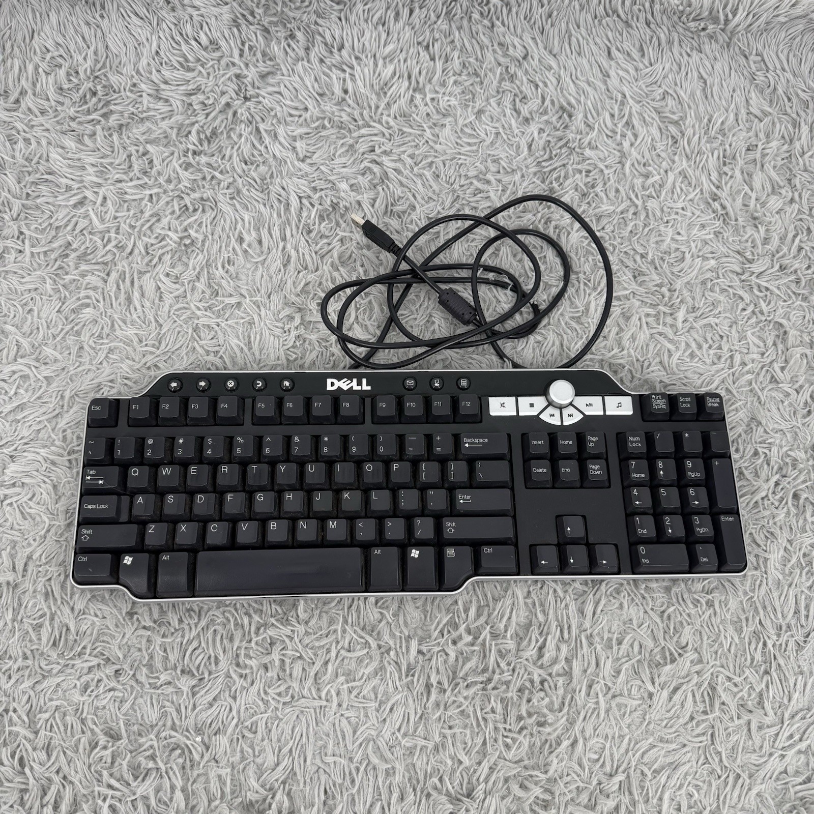 Dell SK-8135 USB Multimedia Keyboard – Wired, Tested Working