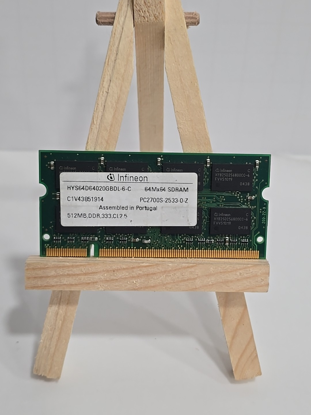 Infineon 512MB RAM Memory 64Mx64 SDRAM PC2700S-2533-0-Z 512MB, DDR, 333, CL2