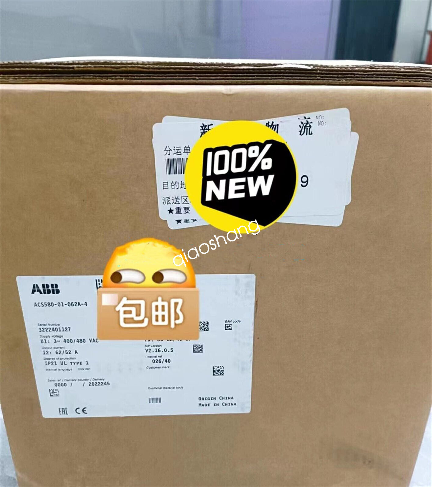 ACS580-01-062A-4 ABB Inverter 30KW New FedEx or DHL