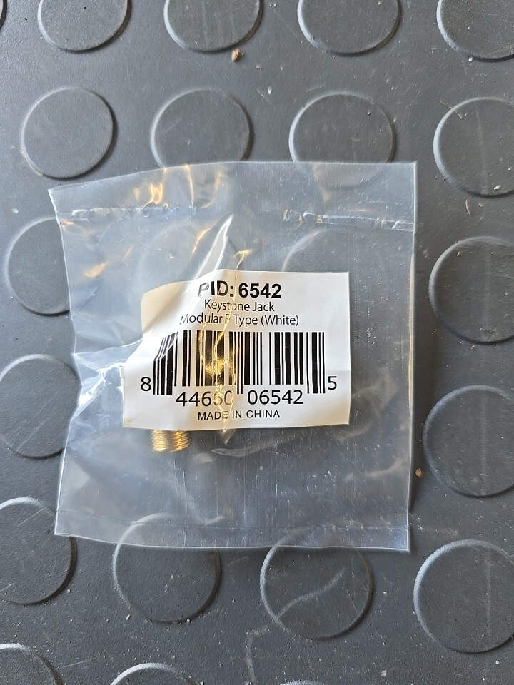 NEW Monoprice 6542 Keystone Jack Modular Type F Lot of 42  