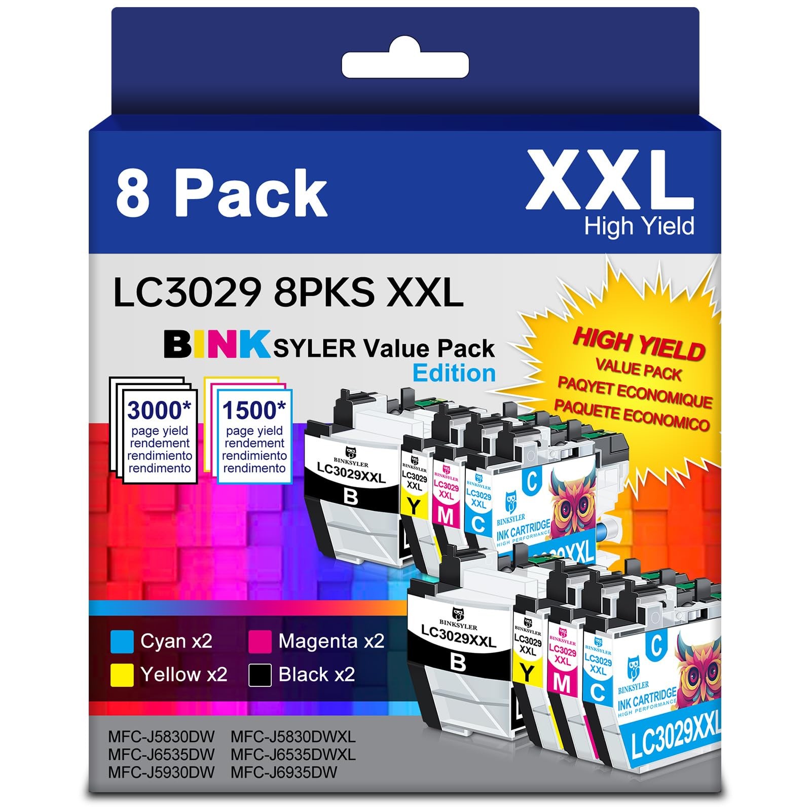 LC3029XXL Ink Cartridges for Brother LC3029 XXL LC3029BK
