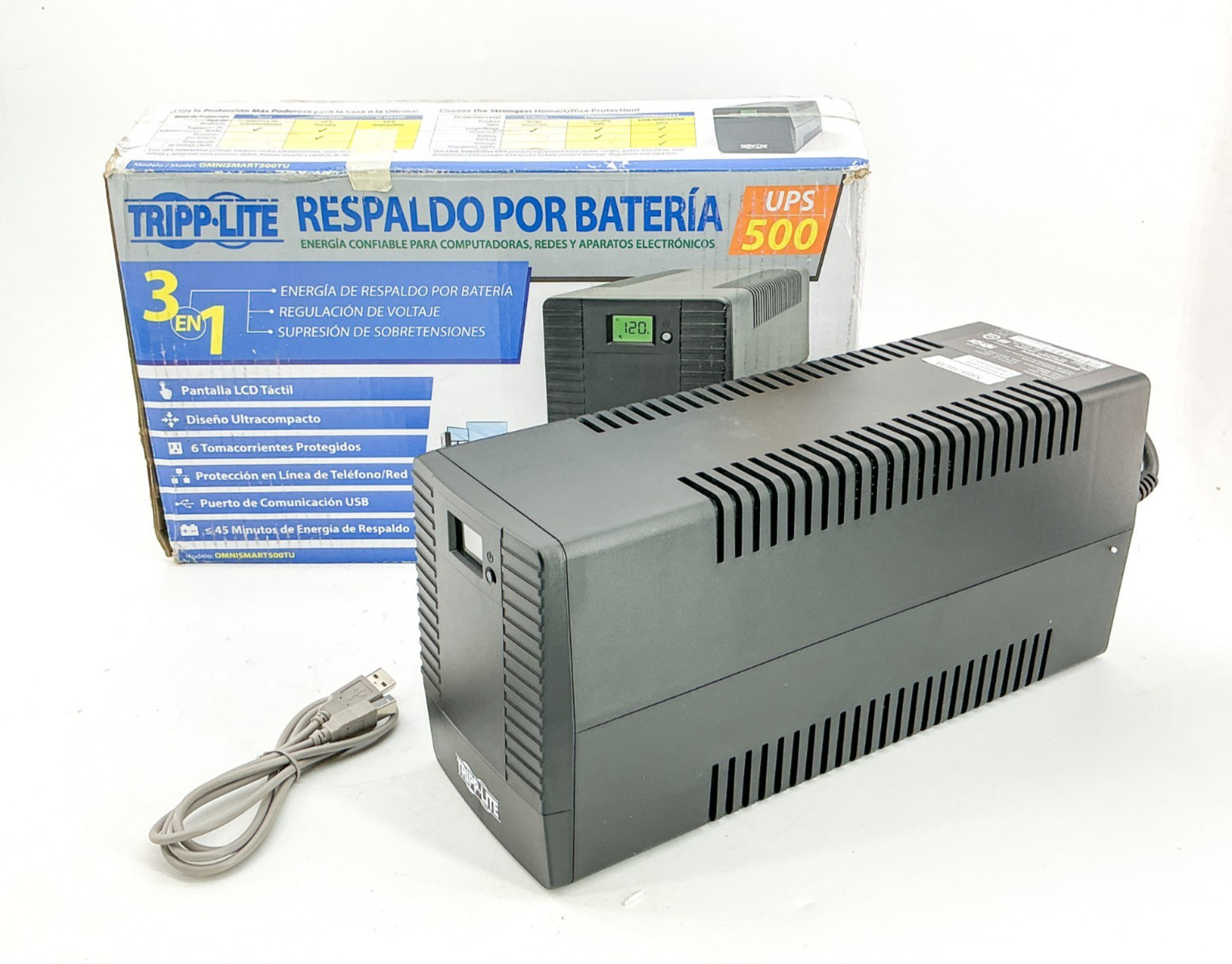 New Tripp Lite OMNISMART500TU Uninterruptible Power Supply 500VA 360W 120V 