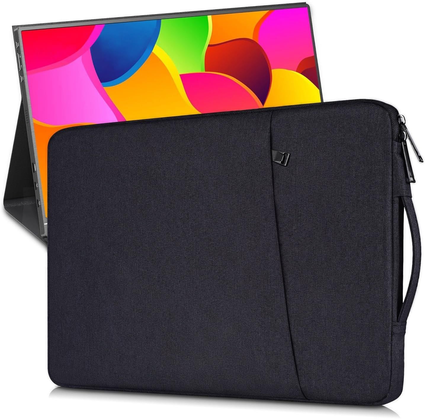 15.6-16.1 Inch Portable Monitor Sleeve Case for CAPERAVE KYY MNN VILVA InnoView