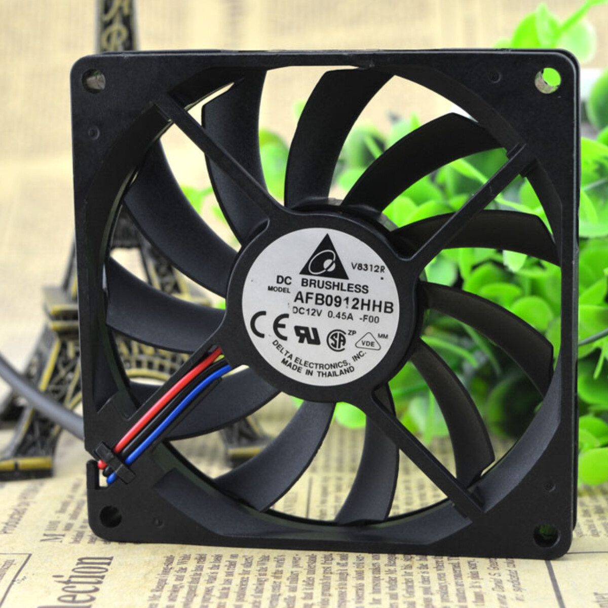 DELTA 9015 9cm DC12V 0.45A AFB0912HHB Inverter Chassis Cooling Fan