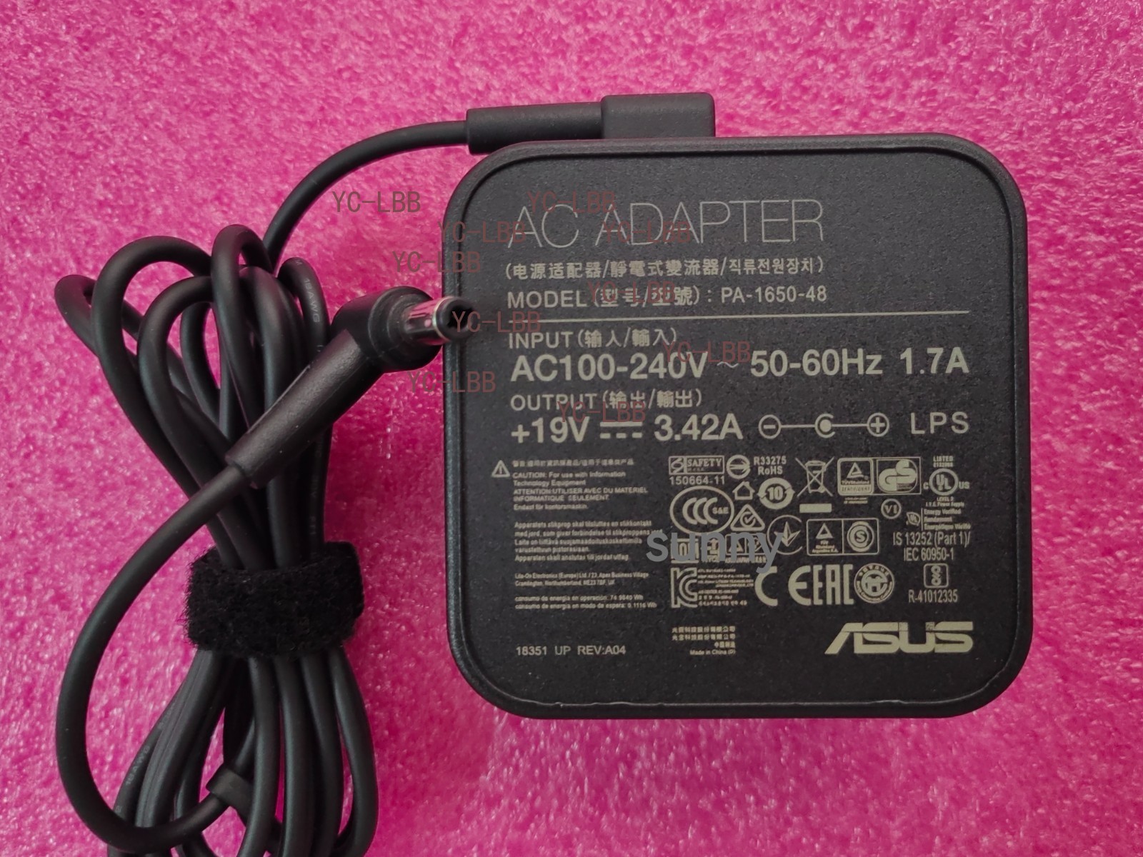 19V 3.42A For ASUS X551CA PA-1650-48 5.5mm*2.5mm 65W AC Adapter 100%Original NEW