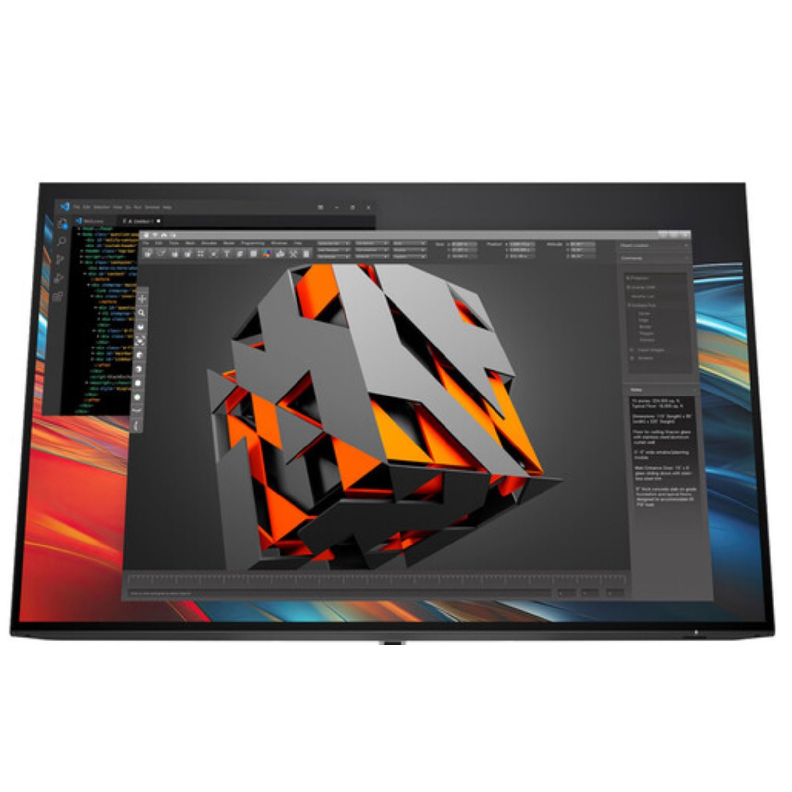 HP Series 7 724pn Pro 24" WUXGA IPS 100 Hz 350 nits Monitor NO BASE, Silver