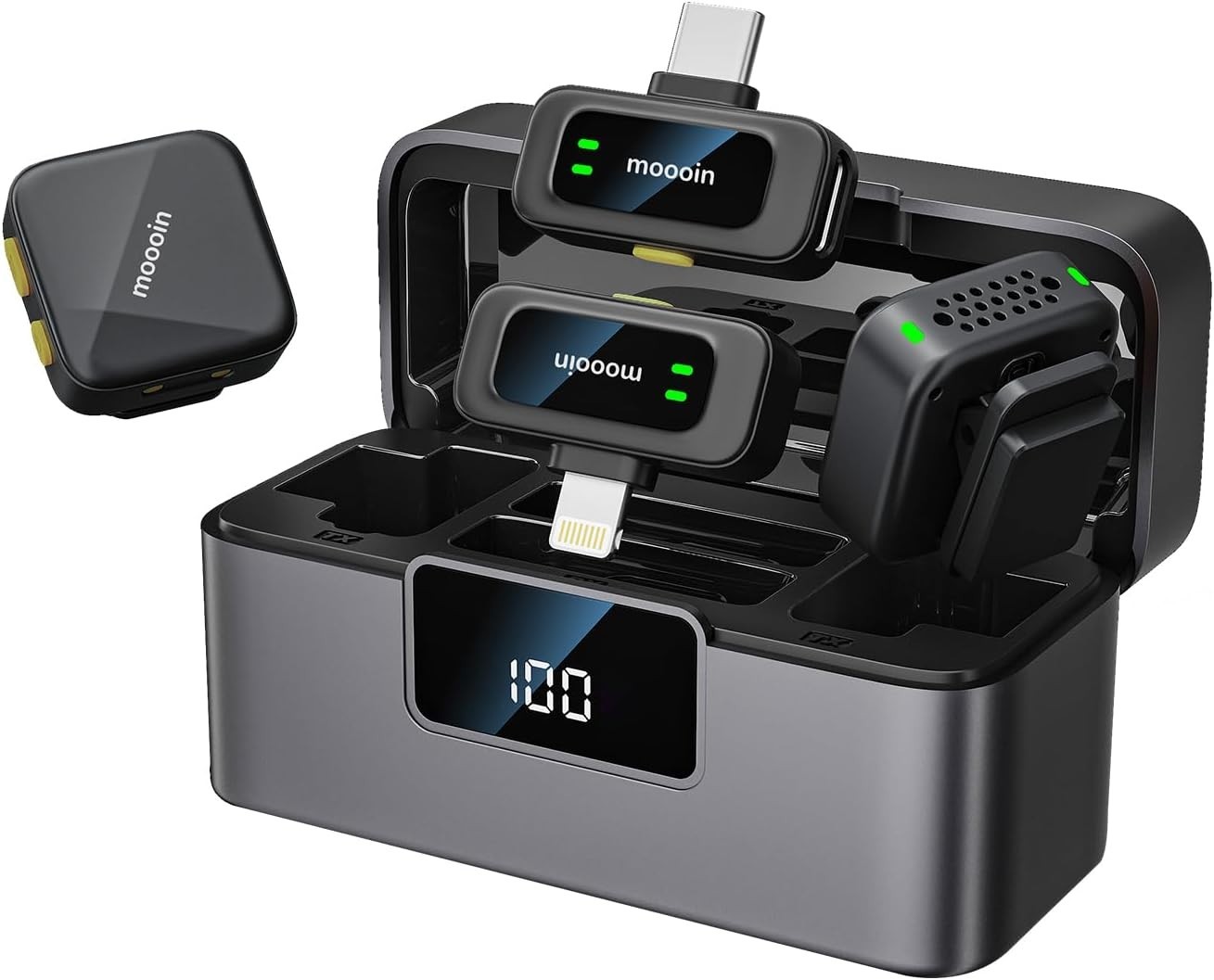 NEW Wireless Microphone, Collar Clip/Magnet, Noise Reduction, Plug-and-Play BT