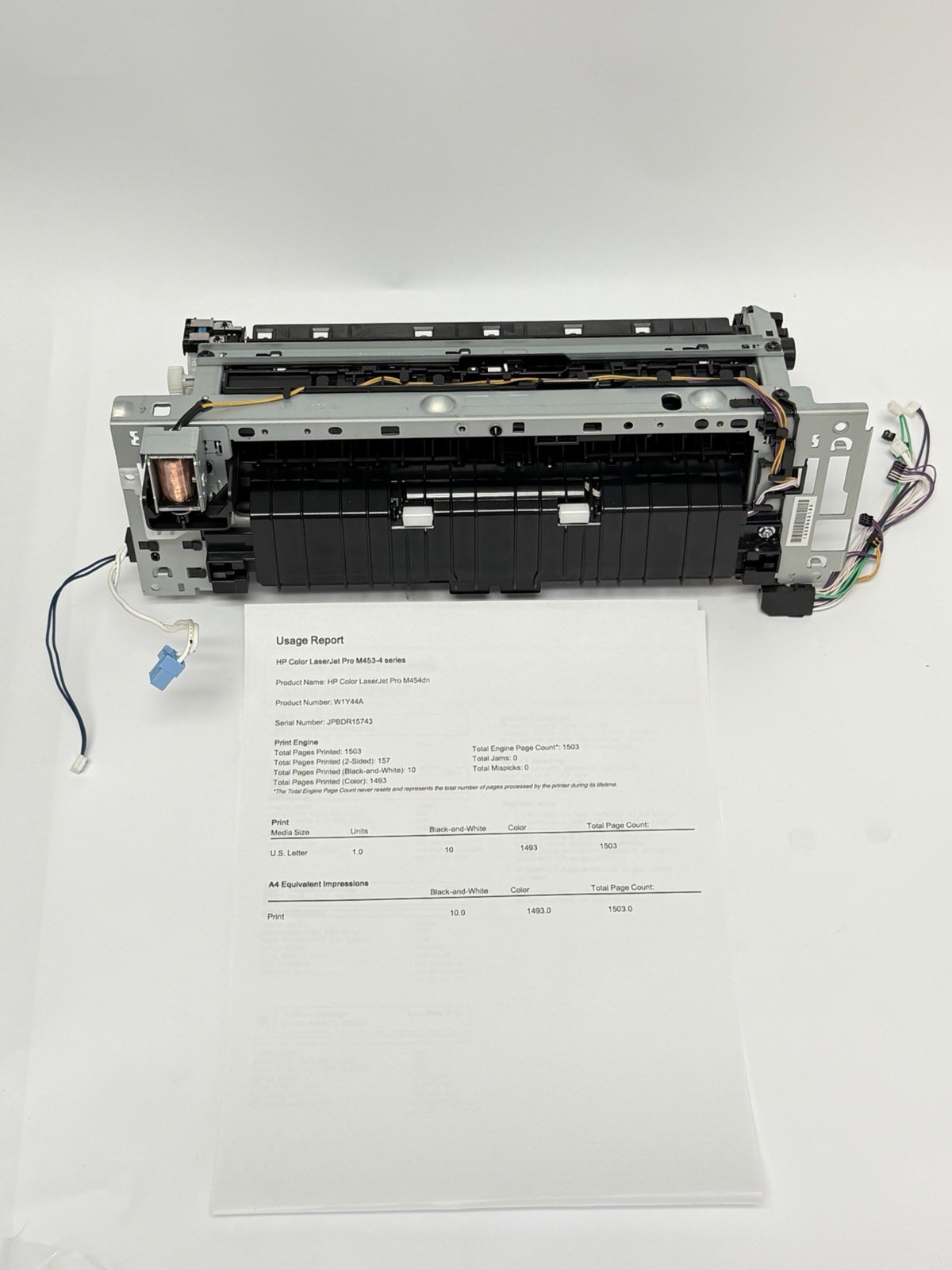RM2-6460 HP M452/477/M454/M479 FUSER DUPLEX (RM2-6418) LOW PAGE COUNT 1,503 Only