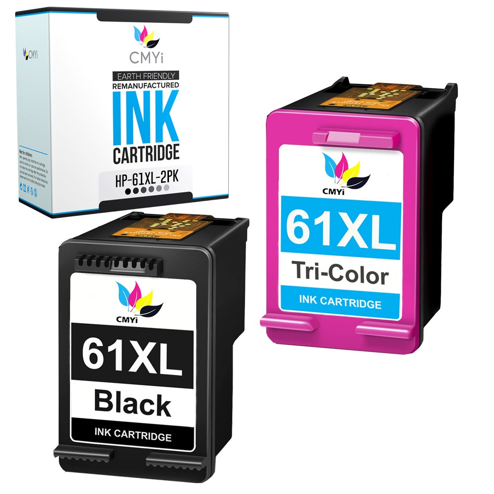2-Pack CMYi Compatible 61XL Ink Cartridges for HP ENVY 4505 4506 4507 4509 5530