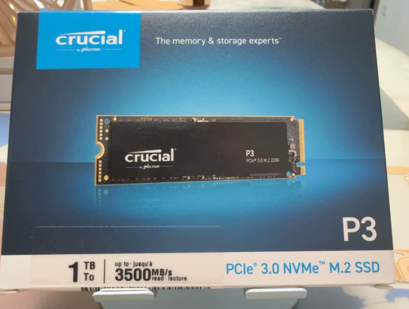 New Crucial P3 Plus 1TB M.2 NVMe PCI‑E 4.0 x4 2280 Desktop Laptop Internal SSD