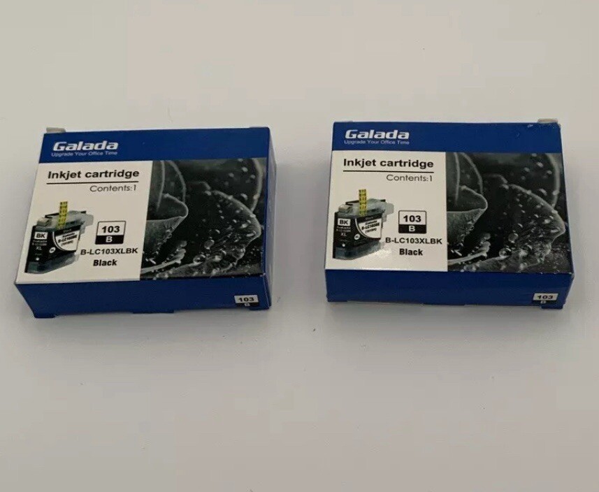 2 New Galada Compatible Ink Cartridges for B-LC103XLBK