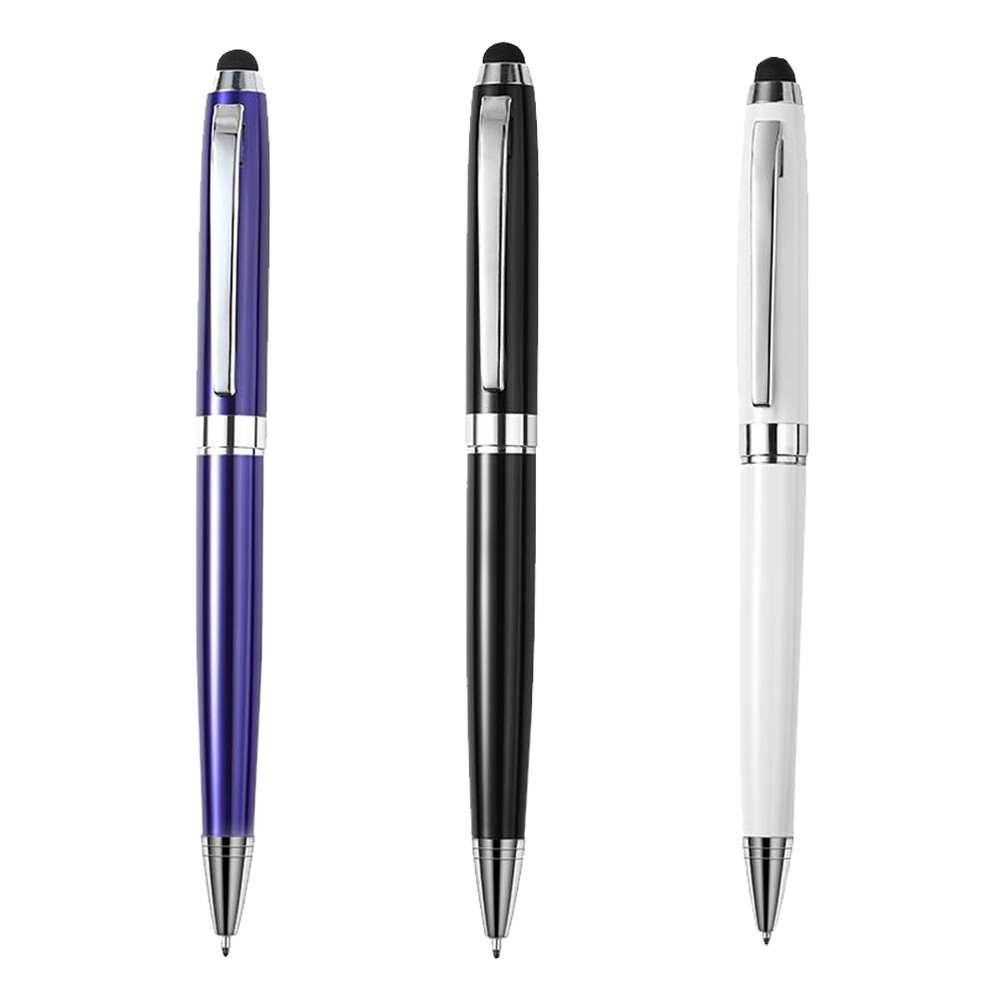 3PCS Crystal Ballpoint Pen Capacitive Stylus Pens Crystal Capacitive Pens