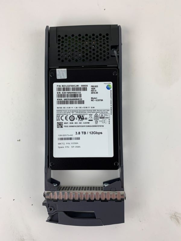 NetApp SP-358A 3.8TB SAS SSD SED