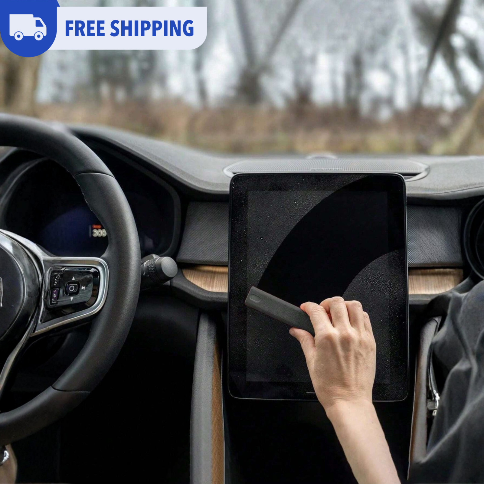 2-In-1 Portable Spray Microfiber Phone Laptop Device Car Monitor Screen Cleaner 