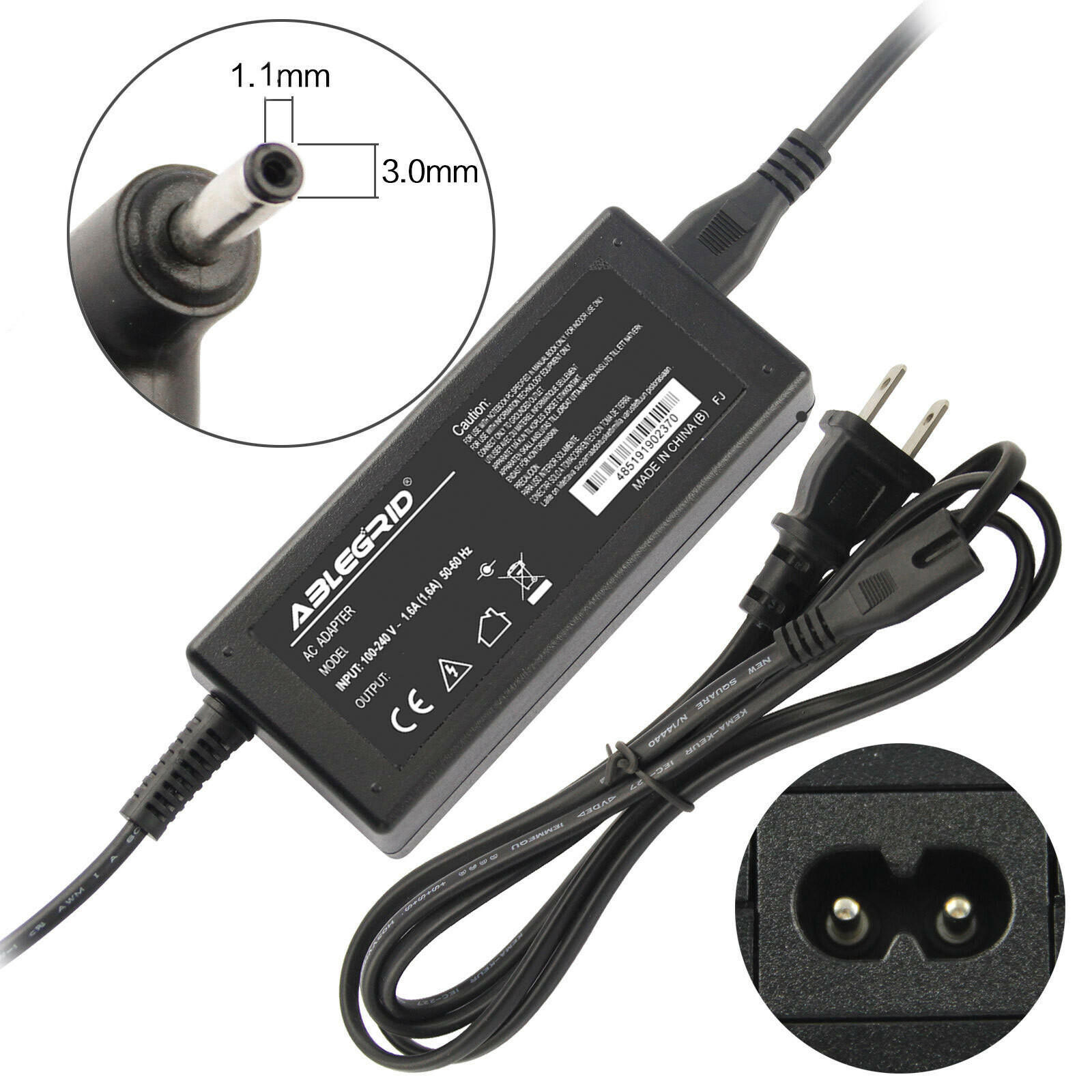 AC Adapter Charger Power Cord For Acer Chromebook CB3-111-C6EQ CB3-111-C8UB