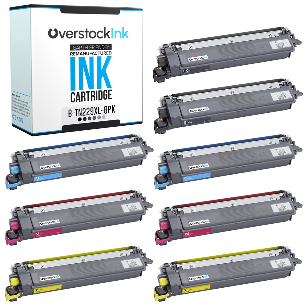 8PK Compatible OSI TN229XL Cartridges fits Brother MFCL3720CDW L3765CDW L3780CDW