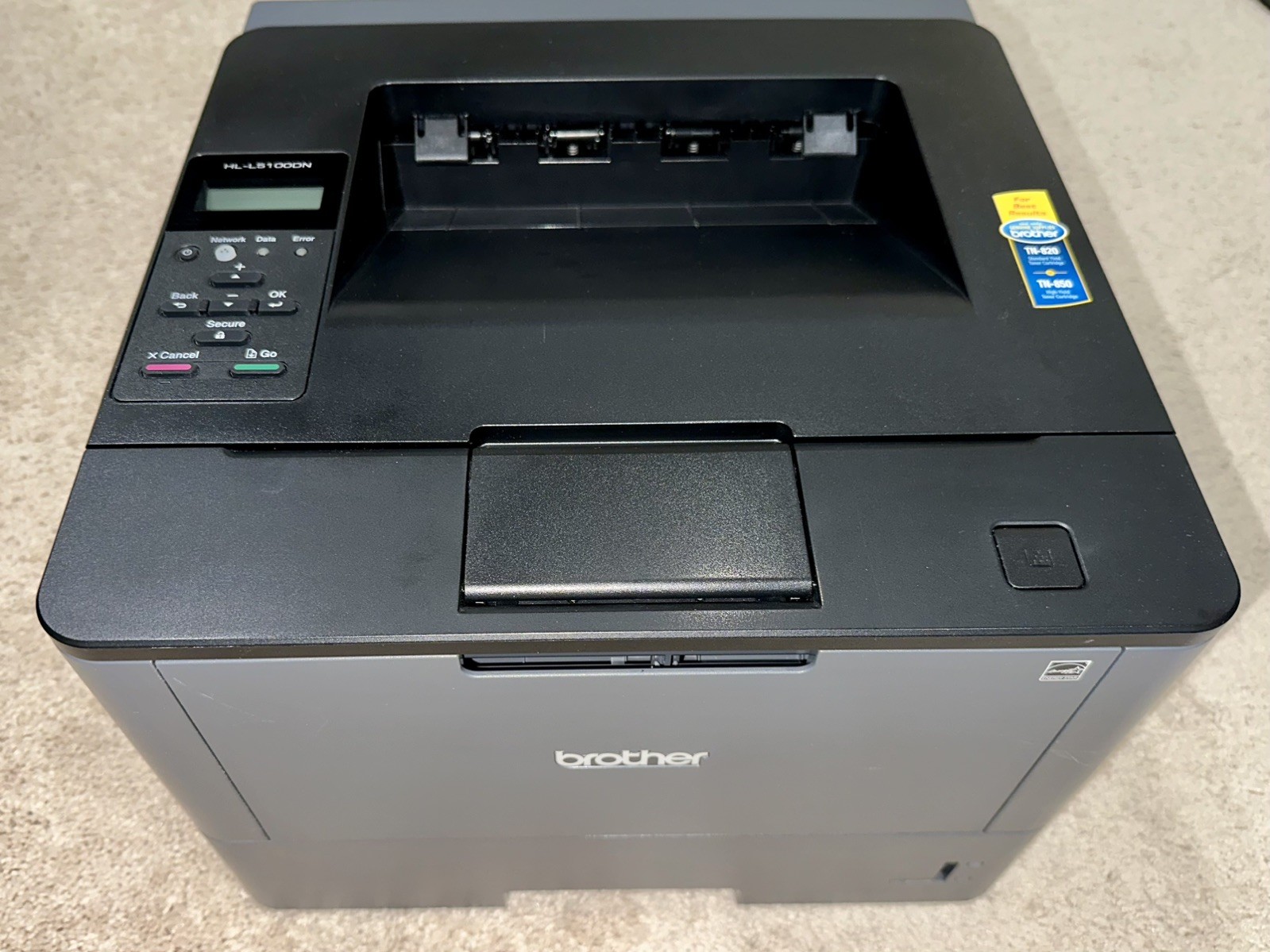 Brother HL-L5100DN B&W Laser Duplex printer Ethernet or USB - 14976 Pages 
