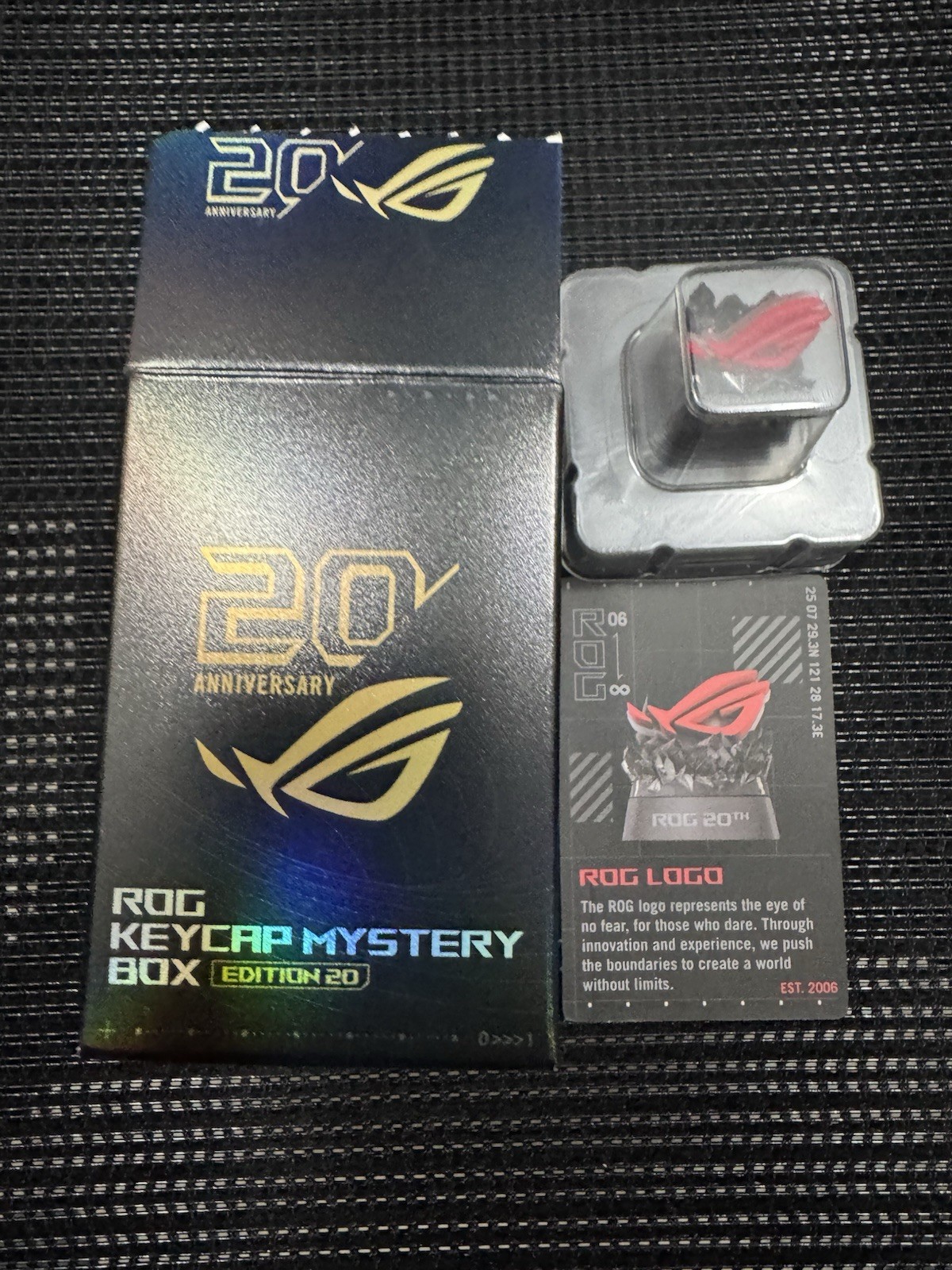 ASUS ROG 20th Edition Keycap Mystery Box ROG Logo
