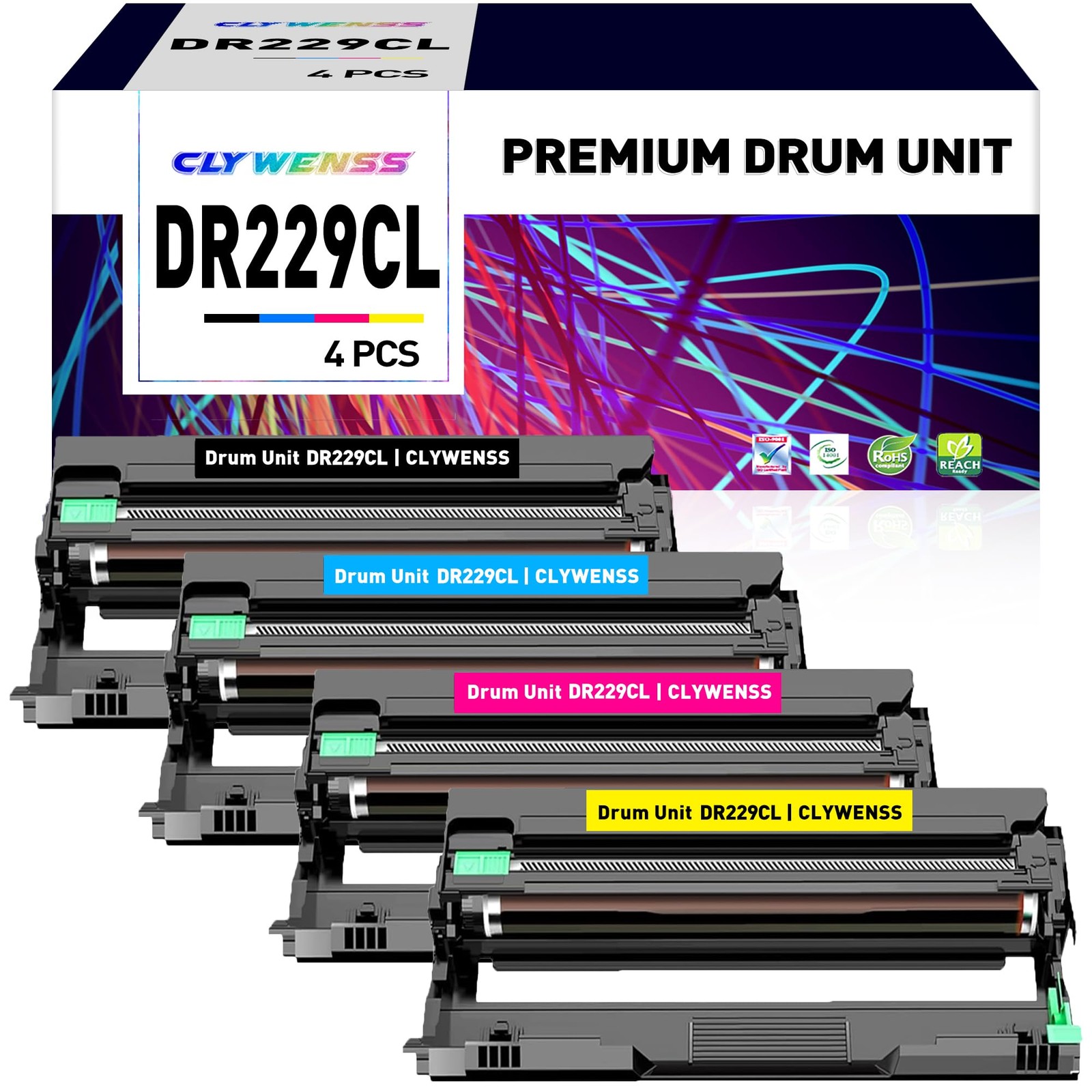 CLYWENSS DR229CL Drum Unit Set Replacement for Brother DR229CL DR229 DR-229CL fo