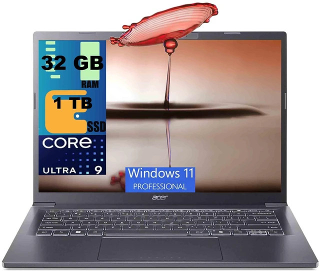 Acer Aspire 14 AI Portable 14 in WUXGA Touch Ultra 9 288V 1TB SSD 32GB DDR4