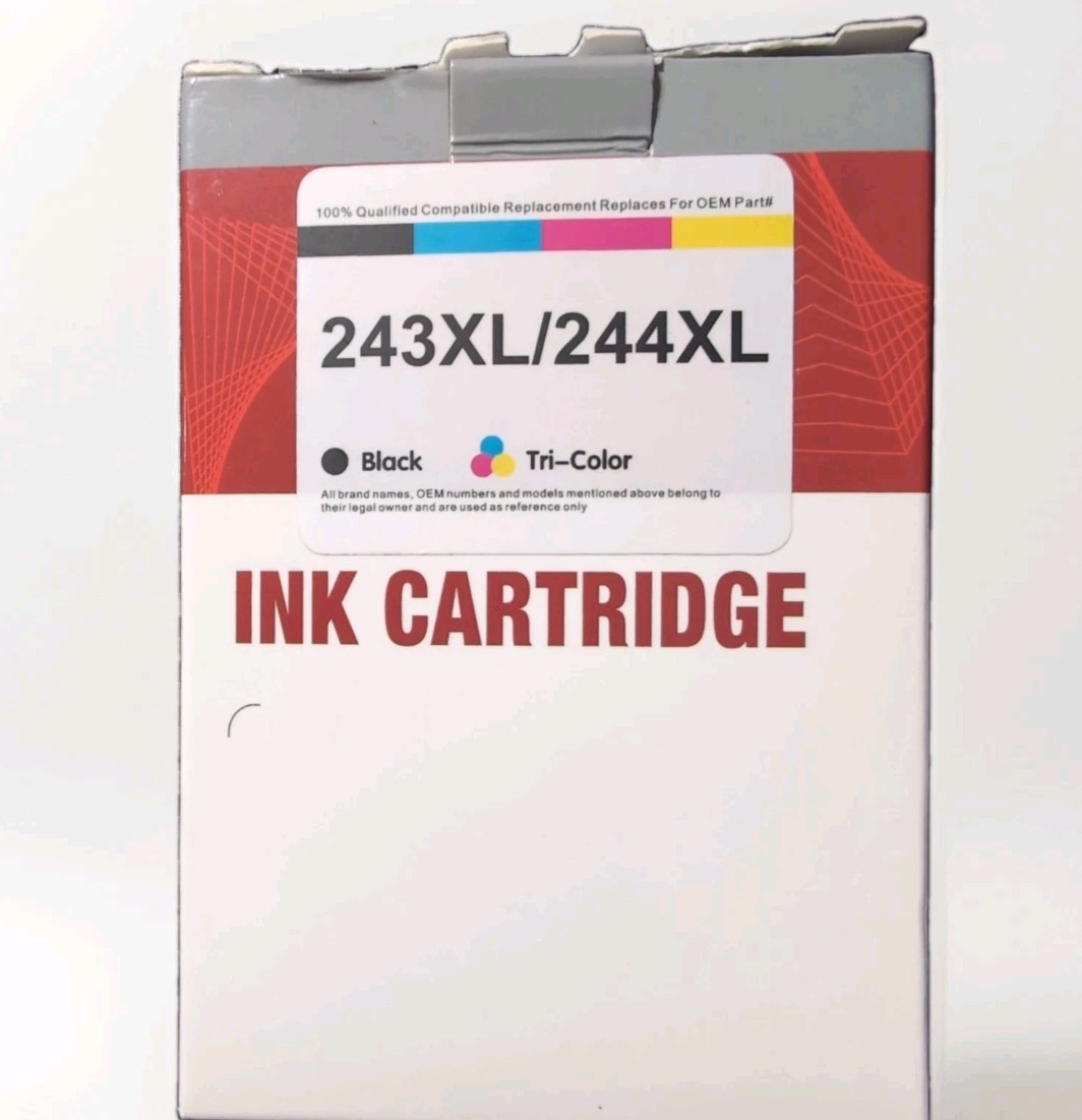 Canon Printer Ink 243XL 244XL Black Color Cartridges MG2522 MG4520 MG3320 MG3322