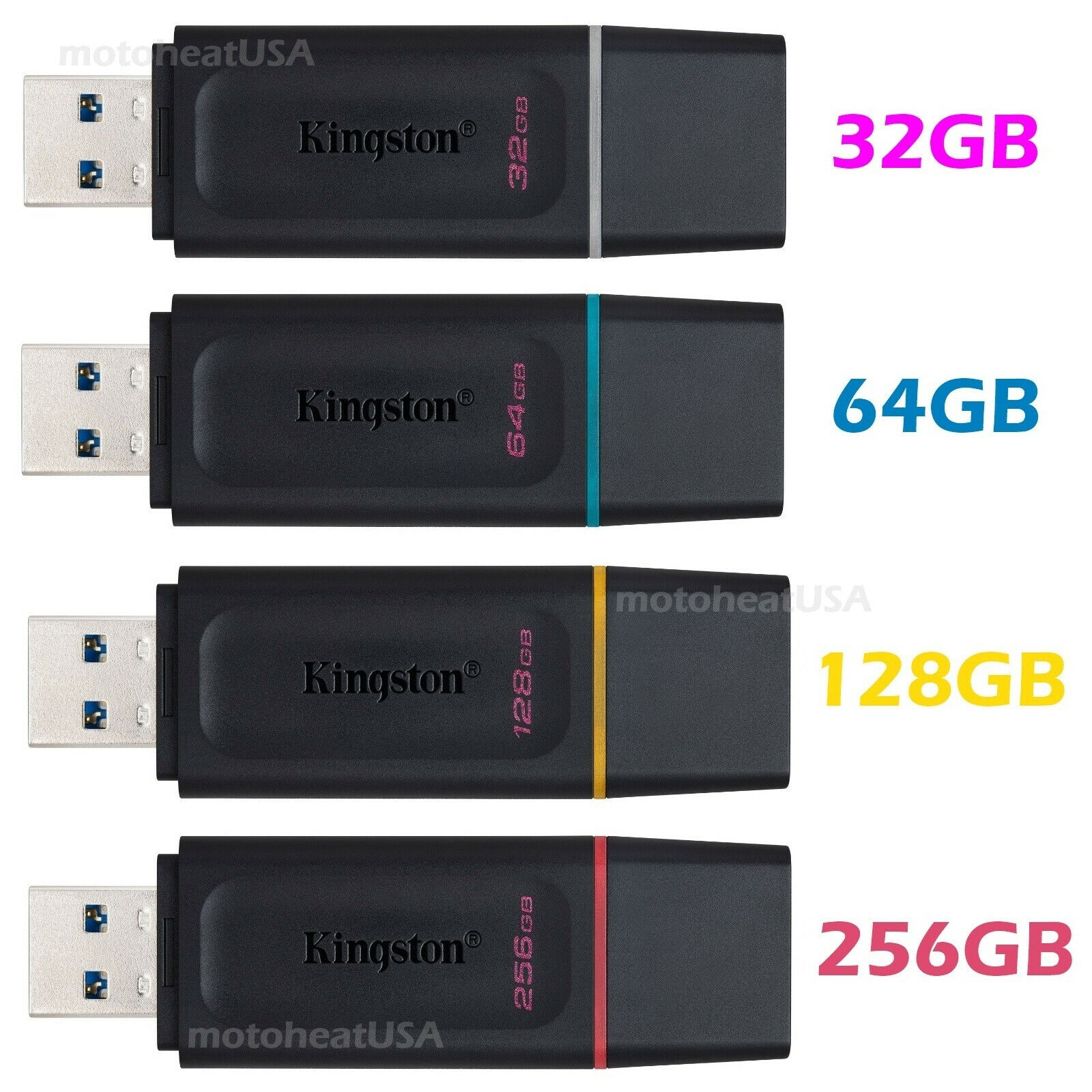 Kingston 32GB 64GB 128GB 256GB USB 3.0 Flash Drive Thumb Memory Stick Pen lot