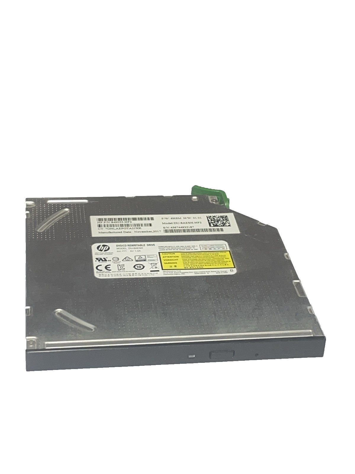 HP 849055-HF2 DVD/CD REWRITABLE SATA Drive Slim with Frame for HP Z240