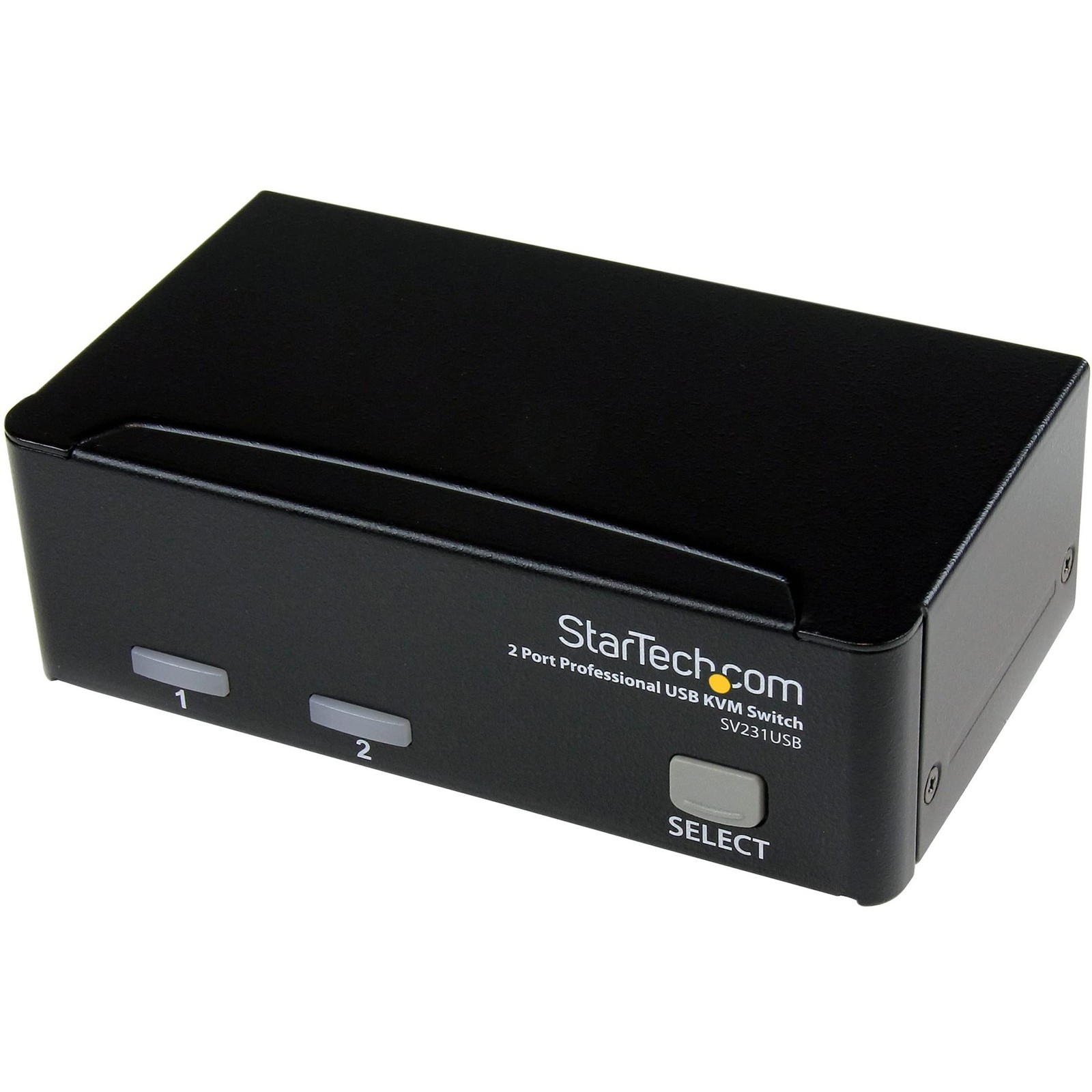 StarTech.com 2 Port VGA USB KVM Switch - 1.6"x4.9"x2.8", Black 