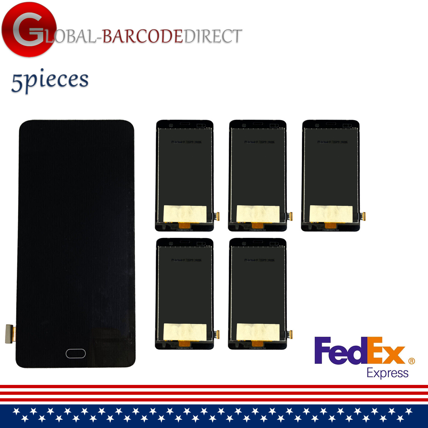 5Pcs For Honeywell CT40 Scanner LCD Module with Touch Screen Digitizer