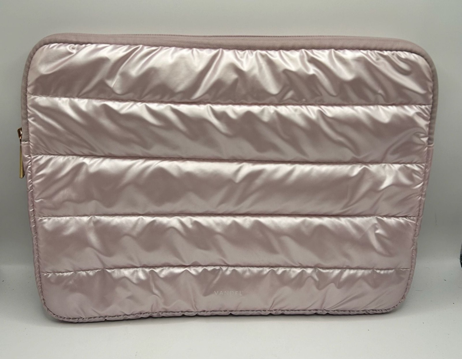 Vandel Shiny Puffer Laptop Sleeve - Rose Gold