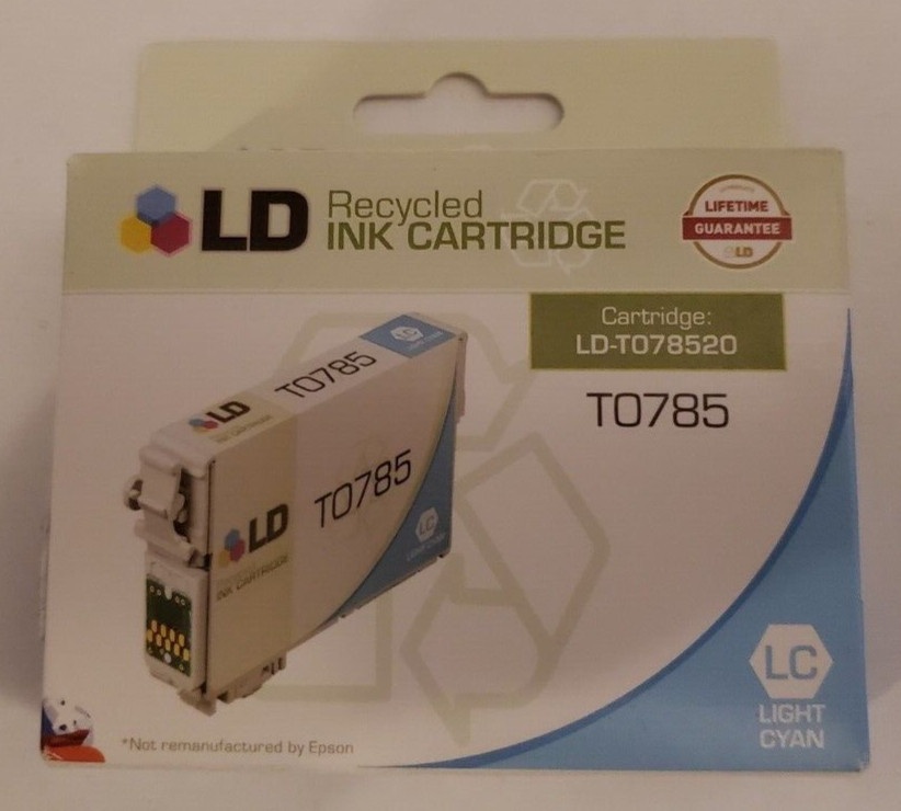 LD T078520 Light Cyan Ink Cartridge for Epson #78 R280 R380 RX580 RX595 RX680
