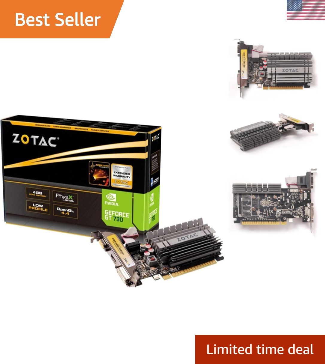 High-Performance 4GB Nvidia GeForce GT 730 - Lightweight & Efficient